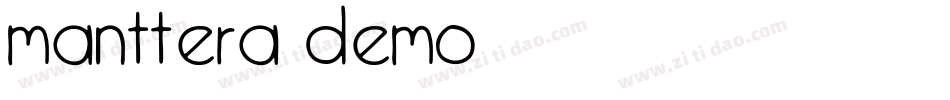 Manttera Demo字体转换